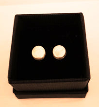 Load image into Gallery viewer, Sterling Silver brushed effect stud Earrings
