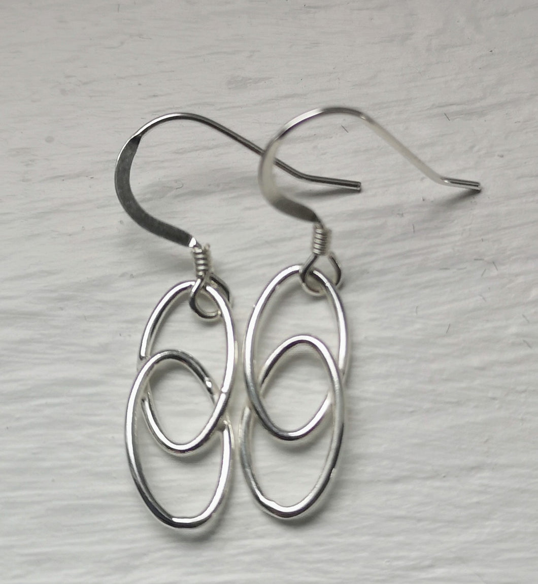 Sterling Silver Link Earrings
