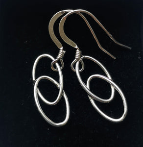 Sterling Silver Link Earrings