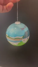 Load and play video in Gallery viewer, Tiree House Glass Bauble
